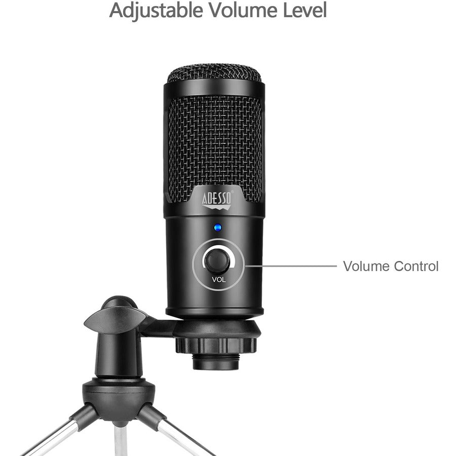 Adesso M4 Wired Condenser Microphone for Video Conferencing, Live Streaming, Meeting Room Adesso M4 Wired Condenser Microphone for Video Conferencing, Live Streaming, Meeting Room